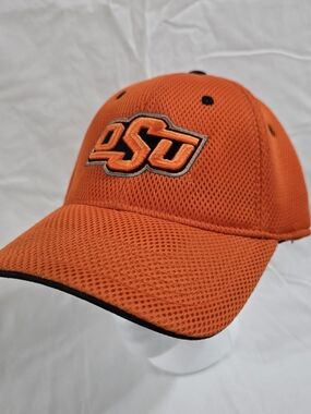 Orange Oklahoma OSU Mesh Stretch Baseball Cap